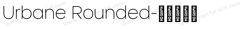 Urbane Rounded字体转换